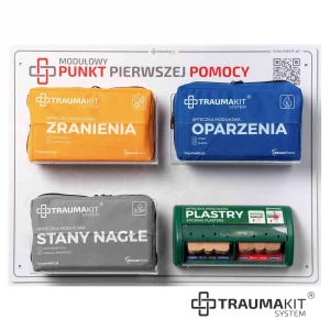 TRAUMA KIT Apteczka Modułowa ROSP- Punkt Pierwszej Pomocy - tablica jasna