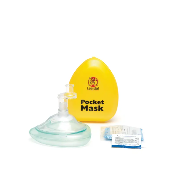 Kieszonkowa maska resuscytacyjna w twardym etui - Laerdal Pocket Mask 1.png