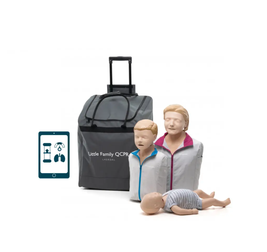Zestaw fantomów z różnych kategorii wiekowych Little Family QCPR.png
